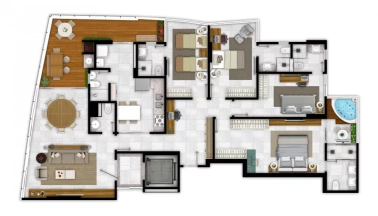 Imagem Apartamento à venda em Belém-PA, Nazaré: moderno, espaçoso e com vista deslumbrante!