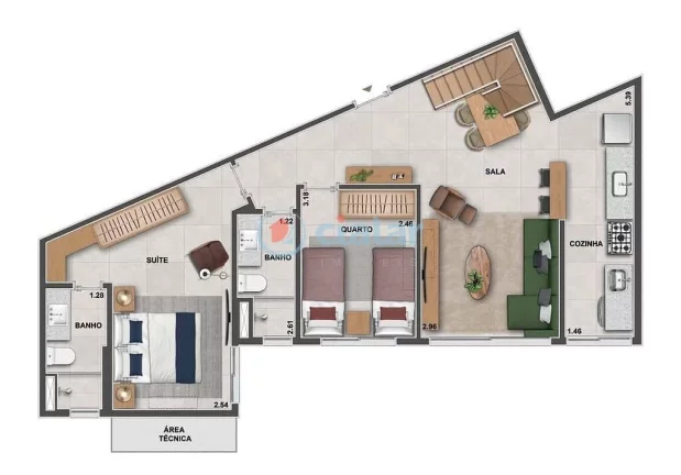Imagem Cobertura Duplex à venda 3 Quartos 2 Suites 2 Vagas 200.4M Tijuca Rio de Janeiro - RJ | Ornato Tijuca