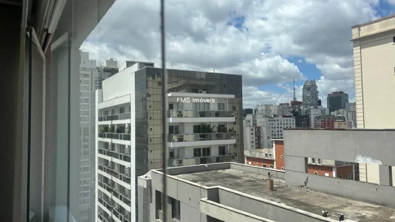 Imagem Apartamento para locação na Consolação, São Paulo-SP: 1 quarto, 1 sala, 1 banheiro, 1 vaga de garagem, 50m² de área.