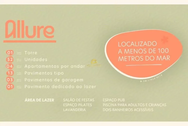 Imagem Descubra o encantador Allure Praia do Morro em Guarapari! Este apartamento de 58 m² possui 2 dormit...