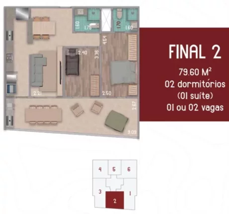 Imagem APARTAMENTO COM 79.59 m² - FLÓRIDA - PRAIA GRANDE SP