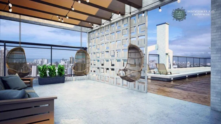 Imagem Apartamento com 2 dormitórios à venda, 90 m² por R$ 783.289,17 - Vila Guilhermina - Praia Grande/SP