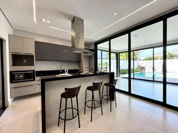 Imagem Casa alto padrão com 4 suítes à venda, por R$ 3.900.000 - Condomínio Maison Du Parc - Indaiatuba/SP