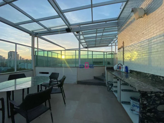 Imagem Cobertura com 3 suites, 3 vags e 5 banheiros, piscina , 320 m² - venda por R$ 3.200.000 ou aluguel por R$ 23.000/mês - Embaré - Santos/SP