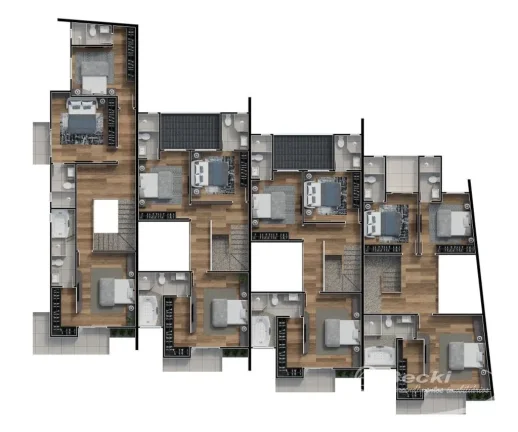 Imagem Casa Alto Padrão Geminada no bairro América - Joinville