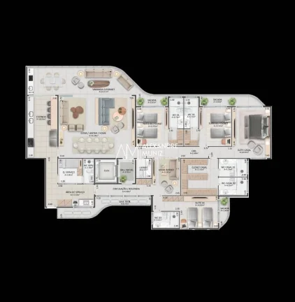 Imagem Mansão Diogo, lançamento, 255m², Meireles, Fortaleza-CE.