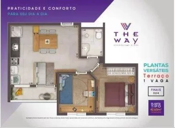 Apartamento com 2 quartos, 45m2, à venda em Osasco, Jaguaribe
