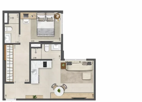 Imagem APARTAMENTO RESIDENCIAL em Rio de Janeiro - RJ, Leblon