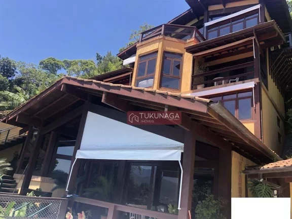 Imagem Linda Casa Alto Padrão com Vistas da Praia da Enseada - Ubatuba - SP.
