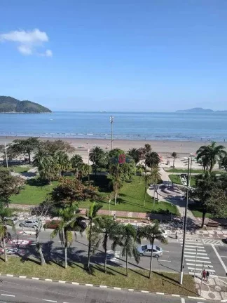 Imagem Apartamento com VISTA MAR , 2 dormitórios, 2 BANHEIROS, VARANDA FRENTE MAR NA QUADRA DA PRAIA à venda, 77 m² por R$ 573.000,00 Aparecida - Santos/SP