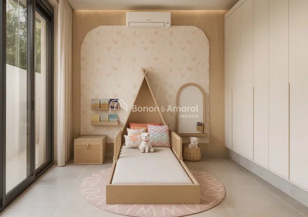Imagem Casa térrea nova à venda com 3 quartos sendo 3 suítes, todas com armários planejados, ar condici...