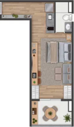 Imagem STUDIO RESIDENCIAL em São Paulo - SP, Higienópolis