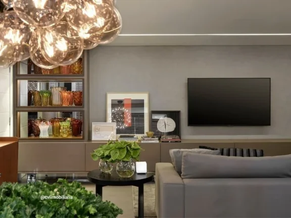 Imagem Apartamento com área total de 91,45m². A planta original era de 3 quartos, convertido em um aparta...