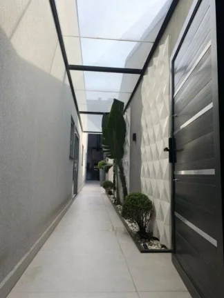 Imagem Casa 3 dormitórios com fachada moderna 2 vagas de garagem
