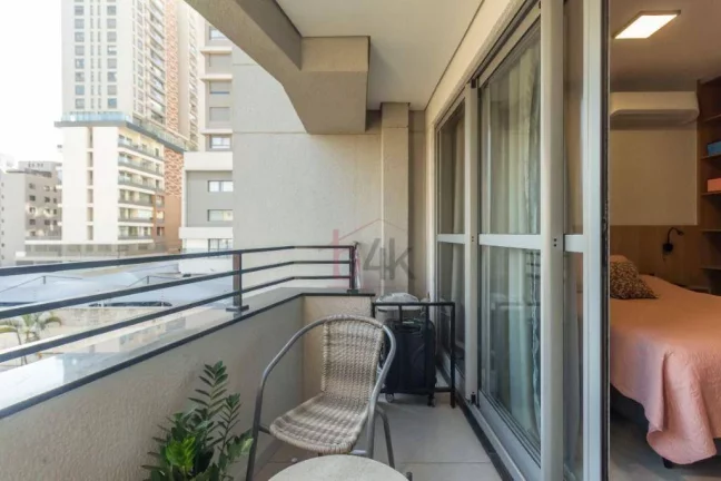 Imagem Studio Mobiliado 25m² no Brooklin: Lazer Completo ao Lado do Metrô