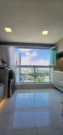 Imagem Apartamento mobiliado e equipado com varanda/sacada e área de lazer completo no Altiplano - AP2726.
