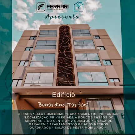 Apartamento com 2 dormitorios a venda na Vila Industrial- Toledo PR.