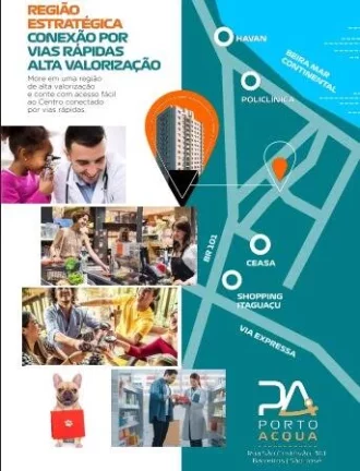 Imagem Residencial Porto Acqua, apartamento a venda 2 quartos em Barreiros Sc