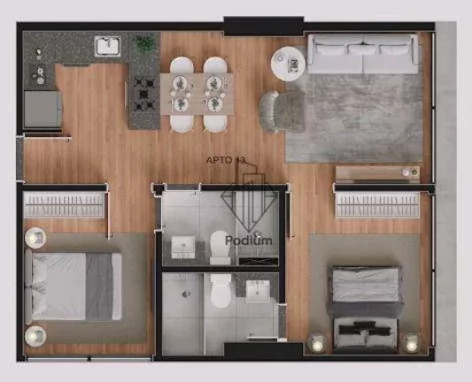 Imagem Apartamentos na planta com 02 quartos, espaço de lazer e trabalho na melhor localização de Tambauzinho -AP2056