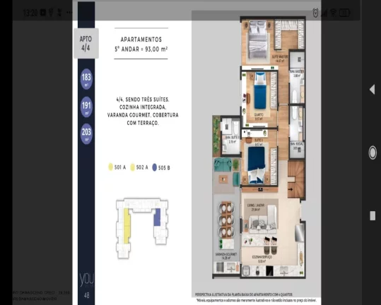 Imagem Oportunidade única! Apartamento à venda em Vilas do Atlântico, Lauro de Freitas-BA: 2 quartos, 1 suíte, 2 salas, 1 banheiro, 1 vaga de garagem, 68m².