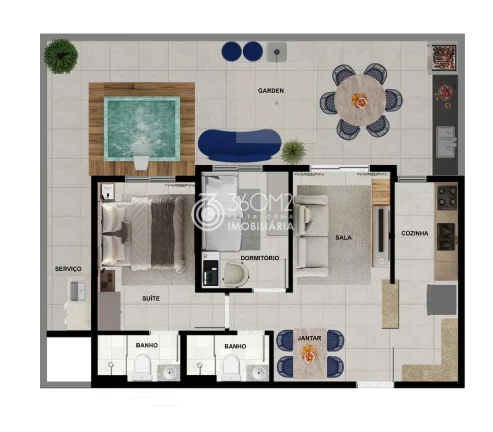 Imagem Apartamento Garden para Venda em Santo André / SP no bairro Paraíso
