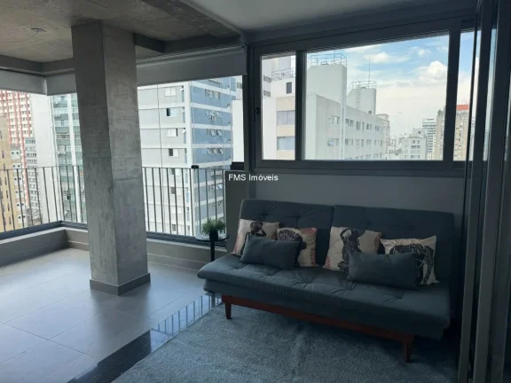 Imagem Imperdível: Apartamento à venda em São Paulo-SP, Cerqueira César 1 quarto, 1 sala, 1 banheiro, 1 vaga de garagem, 46,00 m².