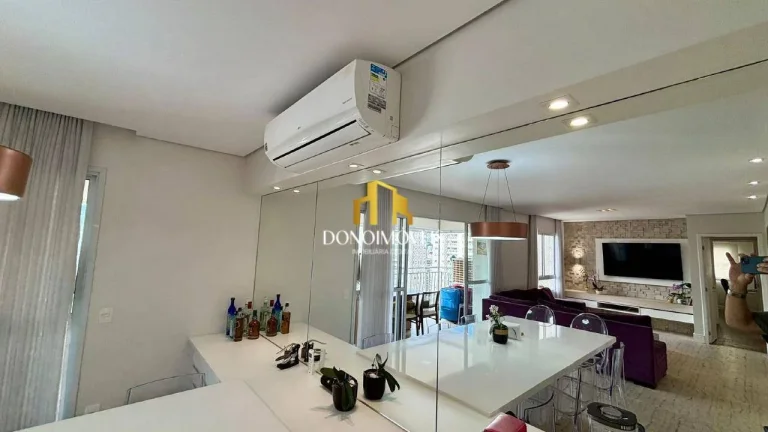Imagem Apto venda 3 dorm vista piscina andar alto, 123m Cond Domo Life Centro SBC