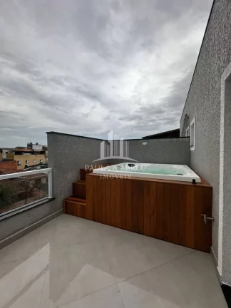 Imagem Coberturas de 120m², 2 Dormitórios 2 Banheiros, Elevador, Churrasqueira, Acabamento de Alto Padrão na Vila Linda, Santo André