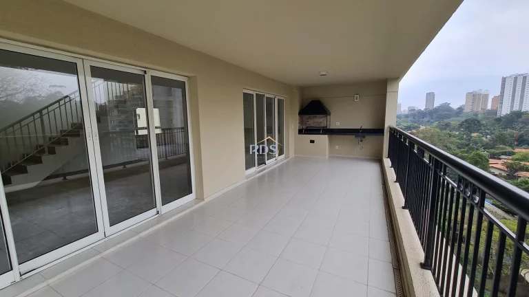 Imagem Vende apartamento cobertura no contrapiso de 510m², com 4 suítes, 5 vagas, depósito e piscina privativa