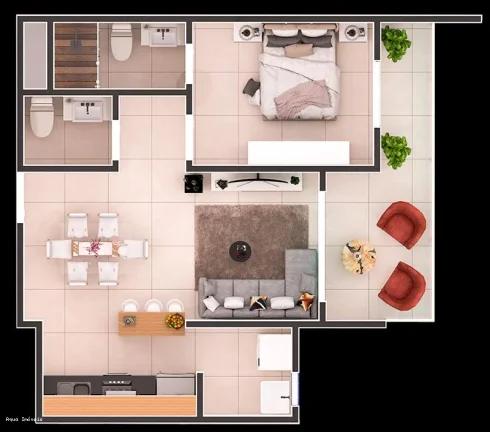 Imagem Apartamento para Venda em Itanhaém, Centro, 1 dormitório, 1 banheiro, 1 vaga