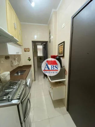 Imagem Apartamento com 2 dormitórios à venda, 82 m² por R$ 695.000 - Gonzaga - Santos/SP Porteira Fechada Vista Mar