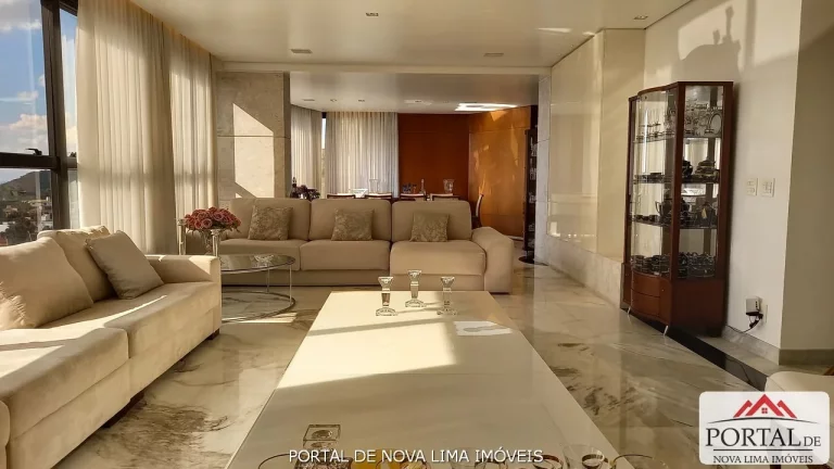 Imagem Apartamento a venda no Belvedere, um apartamento de 4 quartos a venda, 240 m² e 5 vagas livres, acabamento impecável