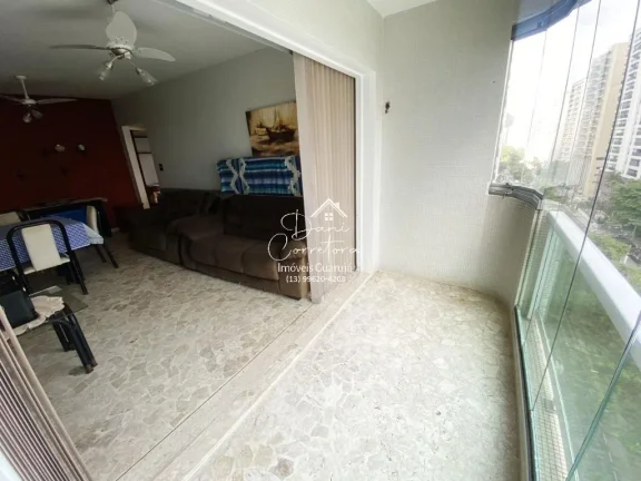 Imagem Imperdível oportunidade de apartamento à venda em Guarujá-SP, Pitangueiras: 2 quartos, 1 suíte, 2 salas, 3 banheiros, 1 vaga de garagem, 107m².