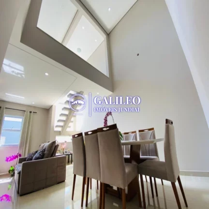 Imagem VENDA SOBRADO NO JUNDIAI MIRIM - Com 210m² - 03 dorms - 03 banheiros - Área de churrasqueira - 04 vagas de garagem - Fino acabamento.