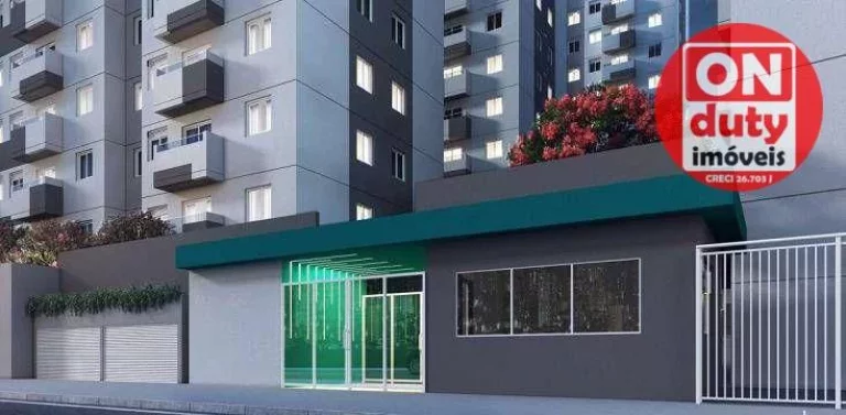 Imagem Apartamento com 2 quartos à venda, 42 m² por R$ 346.922 - Jabaquara - Santos/SP