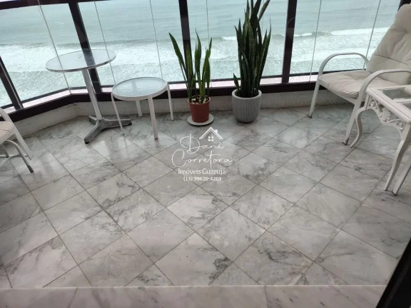 Imagem Apartamento de luxo à venda em Guarujá-SP, no bairro Pitangueiras: 3 quartos, 3 suítes, 2 salas, 5 banheiros, 2 vagas de garagem, 190m².