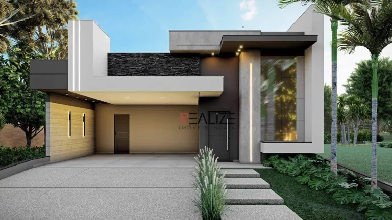 Imagem Modernidade e sofisticação casa térrea com escritório à venda, 211 m² por R$ 1.790.000 - Condomínio Fechado - Indaiatuba/SP