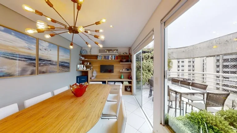 Imagem Apartamento Real Parque - 124M², 3 Dorms, 2 Suítes, 2 Salas, 2 Vagas Demarcadas, Varanda, Academia, Piscina, Lareira, Sauna, Gerador.