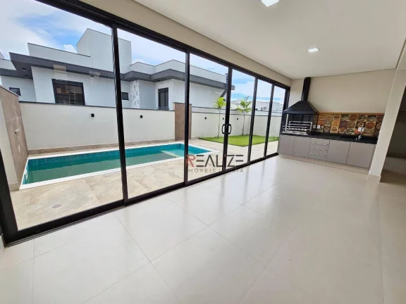 Imagem Sobrado com 4 suítes e escritório à venda, 320 m² por R$ 2.950.000 - Condomínio Fechado - Indaiatuba/SP