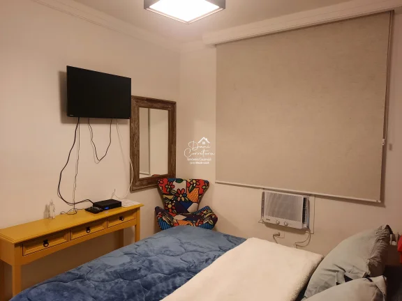 Imagem Excelente oportunidade: Apartamento atualizado com vista no Guarujá-SP, bairro Pitangueiras, 1 quarto, 2 salas, 1 banheiro, 2 vagas de garagem, 65m².
