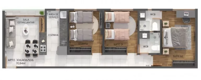 Imagem Apartamento à venda, 60 m² por R$ 1.200.000,00 - Cabo Branco - João Pessoa/PB