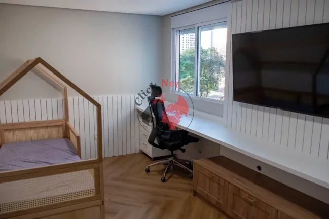 Imagem Sobrado em Condomínio, 190m²,Móveis planejados, 3 suítes ,espaço gourmet, 3 vagas. bairro Jardim em Santo André