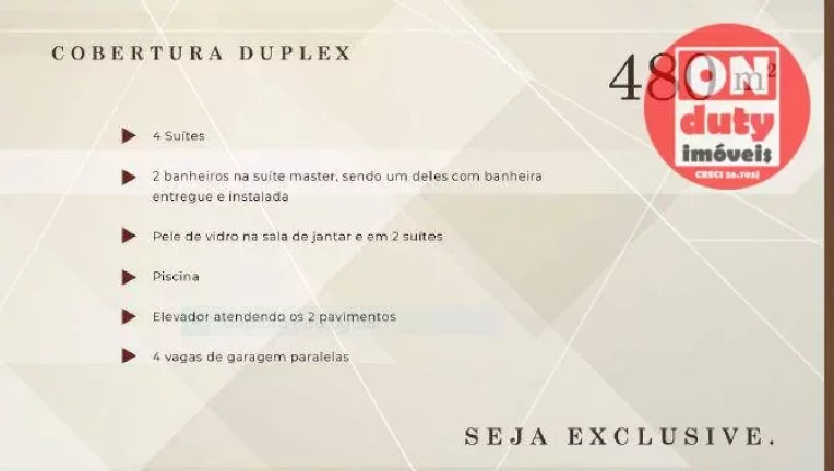 Imagem Cobertura Cinematográfica com 4 suítes à venda, 480 m² por R$ 11.500.000 - Embaré - Santos/SP