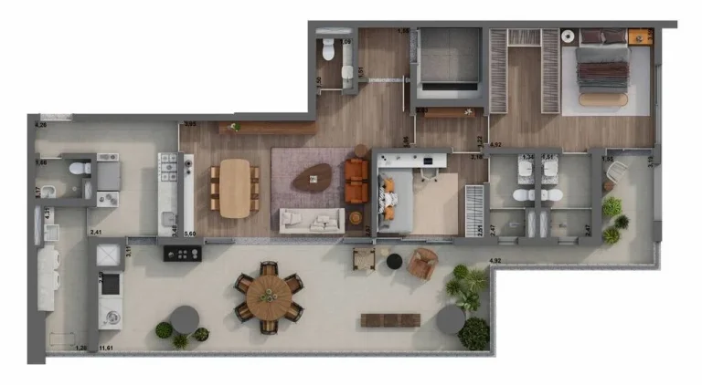 Imagem Arquitetura contemporânea nas alturas. De tirar o fôlego. São 36 andares e a melhor vista da cida...