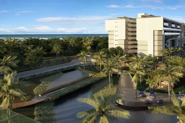 Imagem Cobertura em condomínio fechado estilo resort pé na areia com varanda e jacuzzi privativa - CO0031