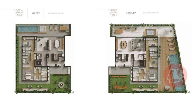 Imagem Luxuoso apartamento com suíte, vagas e infraestrutura.