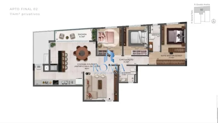 Imagem Apartamento 3 dormitórios à venda Nossa Senhora de Lourdes Santa Maria/RS