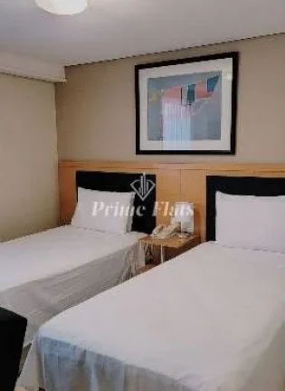 Imagem Flat disponível para locação no Hotel Bienal Suítes, com 28m², 1 dormitório e 1 vaga