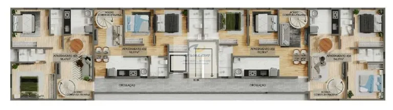 Imagem Vendo Apartamentos de 50 à 101m², 2 quartos S/ 1 suíte e 1 vaga