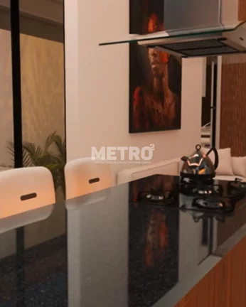 Imagem 3 suítes, duas delas com closets, Piscina, Área gourmet com churrasqueira.
